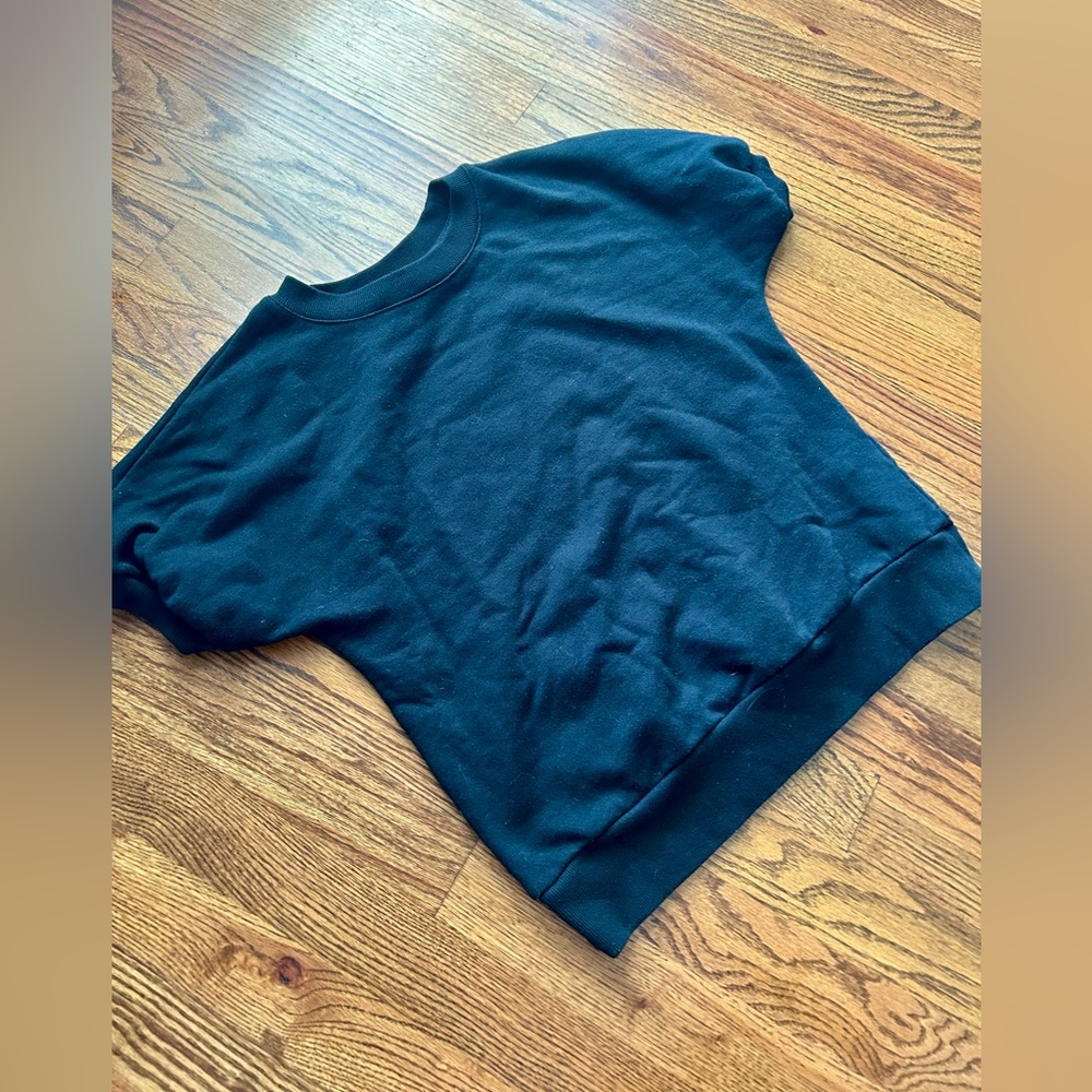 Who What Wear Black Short Sleeve Top